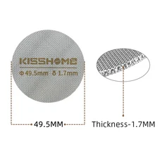 커피 퍽 스크린 51mm Breville Sage Delonghi 재사용 가능한 필터 에스프레소 머신 도구 바리스타 메이커, 09 49.5mm 1.7mm