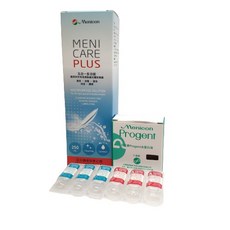 目立康 清潔液250ml(1瓶)加去蛋白(3入組) MENICARE PLUS 電子發票, 1個, 護理液250ML1瓶+去蛋白3AB