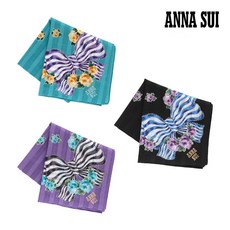 안나수이 ANNA SUI 리본&로즈 손수건 Made in Japan