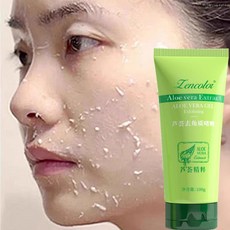 Zencolor 蘆薈去角質啫喱，溫和去除老廢角質，深層滋潤肌膚，清潔毛孔，改善暗沉，天然成分, 100g, 1個