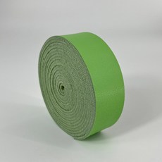 2.5cm 폭의 나파 질감 단면 합성 가죽 PU 스트립 1롤 두께 2mm DIY 액세서리 가방 스트랩 애완동물 목, [00] 2.5x100cm, 04 32 Green