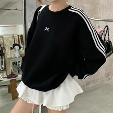 로렌미 리쿠 리본 맨투맨 티셔츠 S260126SS-4