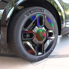 비브랜드 휠마스크 홀로그램 튜닝 카본 기스방지 랩핑 스티커 보호필름 EV9 21인치 호환 용품, RGB카본, 1세트