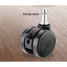 1.5인치 의자 바퀴 캐스터 교체용 소프트 무음 책상 (작업용 의자 고하중 안전 회전 사무실 바퀴), 4pcs 1 5inch C 1