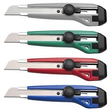 枕頭山 SDI 0425C 螺旋鎖定美工刀 - 安全穩固、鋒利耐用, 不挑色, 1支