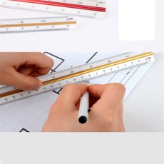 구트샵 삼각스케일자 15cm/30cm 도면그리기, 15cm - 고배율