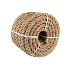 파파가든 마닐라로프 줄다리기줄 줄넘기 뚜꺼운 밧줄 28mm, 브라운, 1개