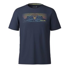 Smartwool 男士美麗諾羊毛山脈圖案運動T恤 透氣舒適 時尚有型