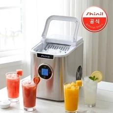 가정용 제빙기 신일 15kg 휴대용 캠핑 미니, 실버