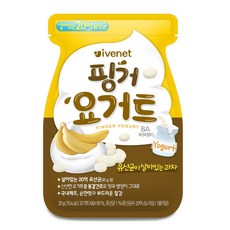 [아이배냇] 베베 핑거요거트 5종 5개 행사, Banana(바나나맛), 20g