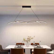인테리어조명 주방 식탁등 펜던트 전등 주방등 블랙 식당 화이트 120cm 차가운 빛, 화이트 120cm 스마트 조절 (미지아)