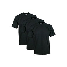 Pro Club 남성용 3팩 고중량 면 반소매 크루넥 티셔츠 화이트. S
