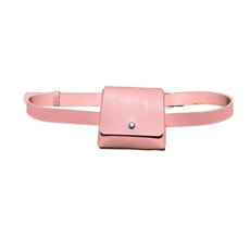 台灣出貨 高爾夫球腰包 PU皮革防水小高爾夫皮帶袋 可拆卸的便攜式掛起高爾夫球儲物箱婦女, 1個, 粉