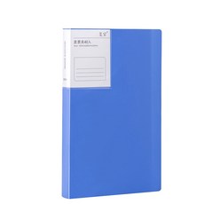 存單收納本 票據夾 存摺本 銀行存款儲蓄單用 加厚透明 大容量 支票匯票收據收集冊, 1個, 【40頁】1個裝