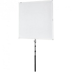 프로 스튜디오 솔루션 140cm x 200cm 55.25인치 78.75인치 선스크림 접이식 프레임 확산 및 은색흰색 반사판 키트 손잡이 휴대 가방 포함, 145x145cm