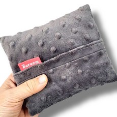 바램 보들보들 극세사 대용량 핫팩파우치, 대형 극세사차콜, 1개