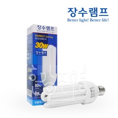 장수램프 삼파장 전구 EL 30W E26 안정기내장형, 전구색, 1개
