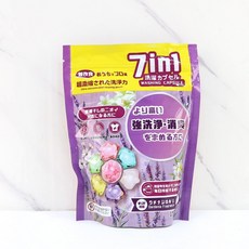 日本 7合1 超濃縮洗衣膠囊 洗衣球 薰衣草 (15入/個), 1個