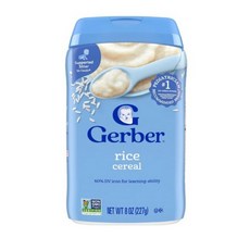 거버 이유식 쌀 Rice 시리얼 227g, 3개