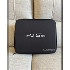 PS5 Slim 主機收納包 防震便攜保護包 多功能遊戲配件收納, slim單層 (主機+雙手把) 黑, 1個, 單層黑