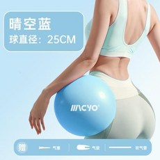 MACYO 瑜伽球 健身球 普拉提小球 瘦身球 翹臀 體操平衡球, 藍色
