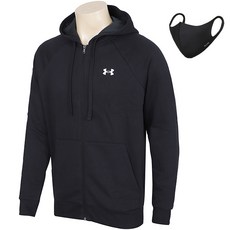 UNDER ARMOUR RV 棉質連帽衫連帽拉鍊夾克 + 時尚面具