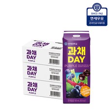연세유업 과채데이 음료 퍼플, 190ml, 72개