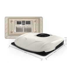 화물차 무시동 일체형 에어컨, 기본 추가키트 (cm), 신형 초슬림 EAC002.53 24V, 기본 색상