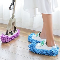 웅스토어 슬리퍼형청소도구 물걸레슬리퍼, 1