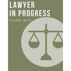Lawyer in progress please wait notebook: College Ruled Notebook - 100 pages - A4 8.5\" X 11\" - Law