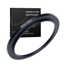 58mm ~ 82mm 스텝업 링 필터 어댑터 금속 링 스텝업 링 어댑터 필터 모든 82mm UV CPL ND 렌즈 후드 스레드 렌즈 요법(58mm ~ 82mm)과 호환, 58mm ~ 67mm