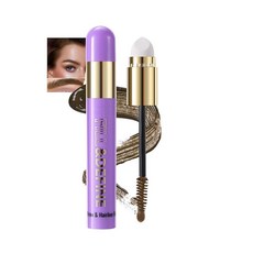 AKARY 브로우 & 헤어라인 필러 스틱 Spong 헤드 브러시 포함 3 in 1 헤어 컬러 컨실러 오래 지속되는 방수 임시 눈썹 수염용 다목적 마스카라 [호환], 04#