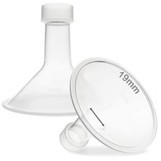 Nenesupply Lansinoh 펌프 부품 및 유축기와 호환되는 28mm 플랜지 가슴 보호대. Lansinoh 플랜지 28mm 가슴 보호대 교체. SignaturePro S, 19mm 플랜지