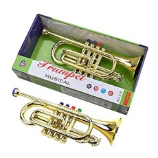 1Pcs 트럼펫 플라스틱 장난감 악기 24bd
