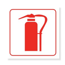 예스몰 소화기안내스티커 안전보건표지