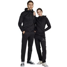 Puma Visual訓練拉鍊連帽外套+長褲 黑色