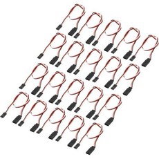 MECCANIXITY 5pcs 3핀 서보 연장 케이블 코드 커넥터 리드 와이어 남~여 118인치 26AWG 30코어 RC 모델 항공기용 수신기, 5