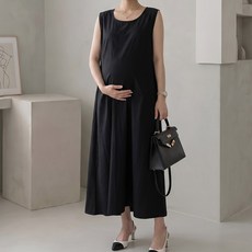 [당일출고] 수엠W 임부 만삭 여름 민소매 롱 C03 모모N원피스