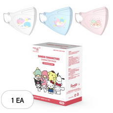 어린숨 엣지 산리오 아트심볼 컬러 마스크 중형, 1개, 리틀트윈스타