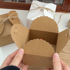 접이식 조립식 사각 포장 기프트 박스 선물 상자, 10개, 크라프트