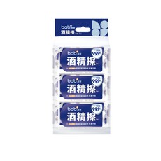 bab培寶 酒精擦 8抽3入, 3個, 8張