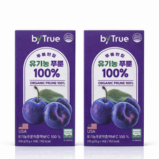바이트루 유기농 푸룬 한입 착즙액 NFC 100% 건자두 식이섬유, 28개, 15g