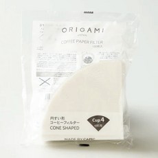 오리가미 페이퍼 필터 콘 원뿔형 - 화이트 4컵(3~4인용) 100매, 1개, 100개입 1개, 100개입
