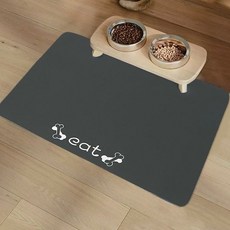 PL 아이디어 반려동물 식기 매트 흡수왕 규조토 반려동물 식기매트(40x30cm) (뼈다귀) (챠콜) No93 986000ea (개), 본상품