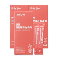 데일리원 진한 크랜베리 농축액, 210g, 3개