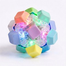 복세편살 12구 LED 키캡 키보드 볼 딸깍이 클리커 피젯 토이 스위치 발광 기계식, 1개, 마카롱