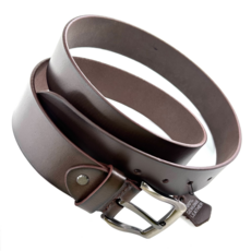 Luxe Hub 男士 商務休閒百搭款 頭層牛皮腰帶 2024新款