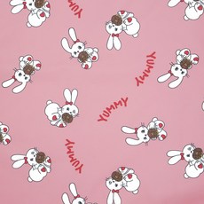 아이주 이유식 방수 매트 바닥 깔개 매트 감성 캠핑 촉감 놀이 바닥 식탁 보호 커버, 도넛토끼, 101cmX101cm, 1개