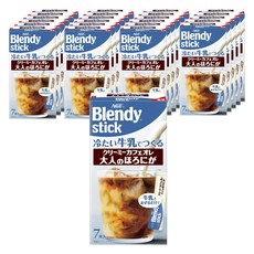AGF Blendy 牛奶冷泡深煎咖啡歐蕾隨身包, 24個, 7入, 6.5g