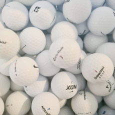 A급 칼라 혼합 50알 골프 로스트볼, 1등급 화이트(브랜드혼합), 20개입, 1세트